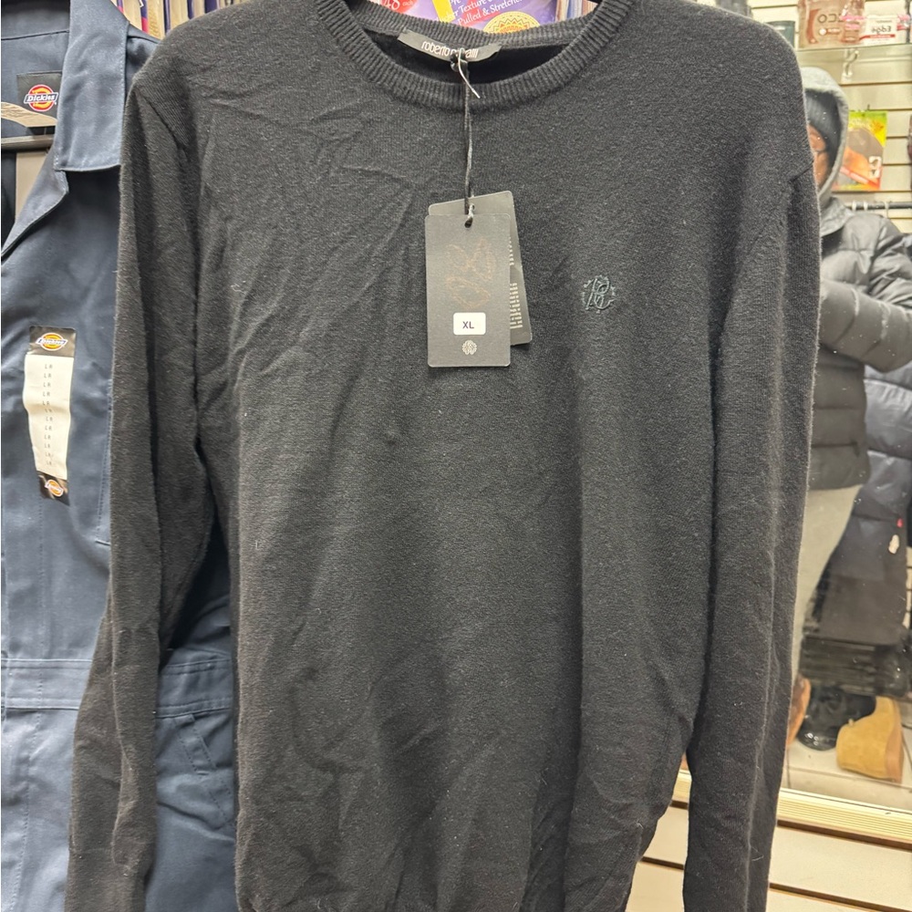 Roberto Cavalli Black Long Sleeve Tee